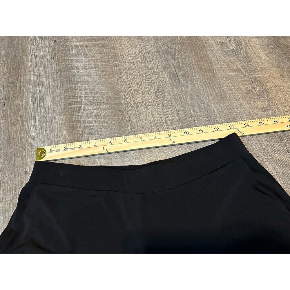 Susan Graver Black Dress Activewear Pull On Pants Button Snaps XSP Extra Small P - Picture 4 of 7